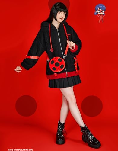 Miraculous Ladybug Round Crossbody Bags Crossbody Purse Wallet Shoulder Handbags for Women and Girls3