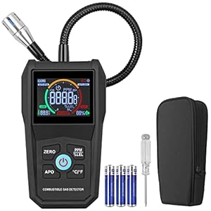 Xuntop Tragbarer Gasmelder mit LCD-Display