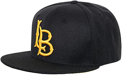 Cal State Long Beach University CSULB California 49ers Flat Bill Snapback NCAA Baseball Cap Hat (1002-BLK1)