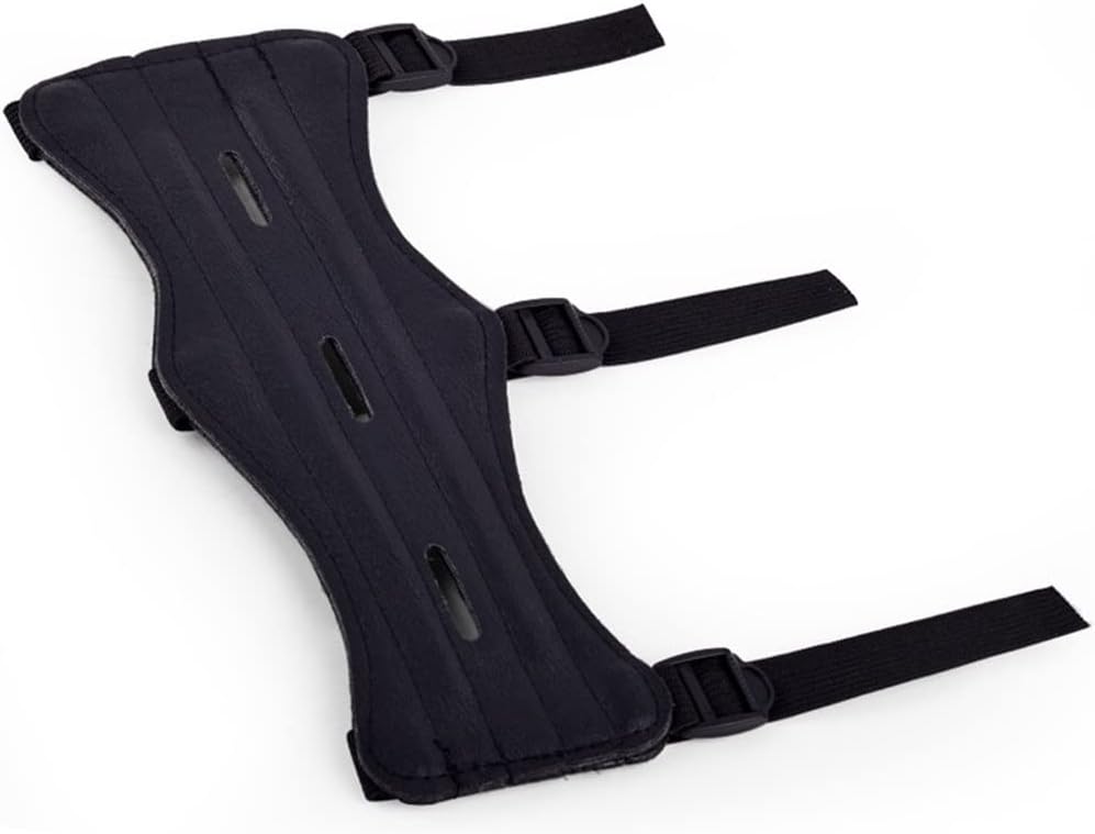 Leather Archery Arm Protector Guard for Men Adjustable Bow Shooting Elastic Armband Straps