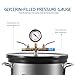 PB Motor Tech 3 Gallon Vacuum Chamber Kit with Tempered Glass Lid - 4.5CFM Vacuum Pump. 38 Micron Vacuum Pump Kit (Oil Not Included) - Ideal for Wood Stabilization
