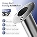 METRAXION 2Pcs Rod Holders for Fishing Boat, Heavy Duty 316 Stainless Steel Fishing Rod Pole Holder, Flush Mount, 15 Degree, Inner Tube and Gasket