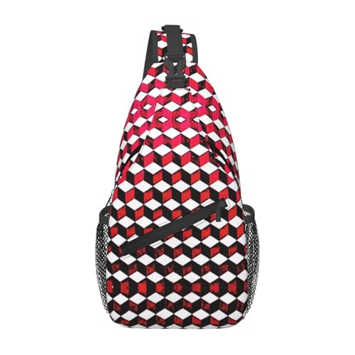 Sac à dos 3D à carreaux pour homme avec structure ergonomique de voyage et randonnée