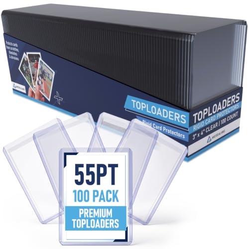 Premium Seamless 20PT - 360PT Thick Top Loaders for Cards | Top Loader Card Holder Baseball Card Sleeves Hard Plastic Hard Trading Cards Sleeves TCG Sports Sleeve Hards Toploader Clear Plastic.