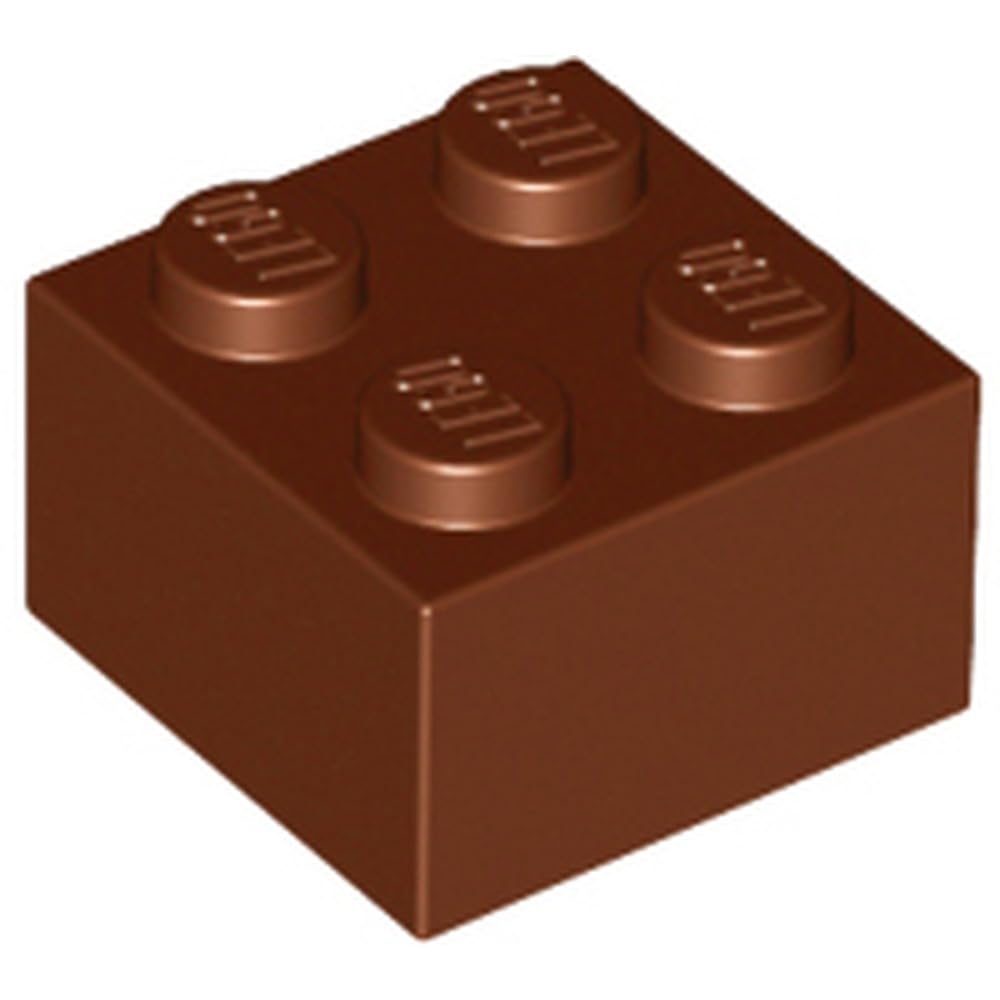LEGO Brick 2 x 2, Part 3003, Multiple Colours Available (Reddish Brown, 10, count) — image 1