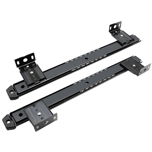 Guías para cajones, 2 Piezas Guías para Escritorio de Ordenador Extraíbles Estantes de Teclado Heavy Duty,...