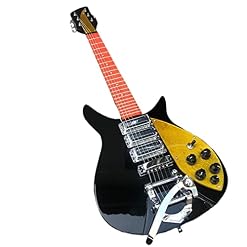skjos Guitare Électrique Peinture Noire Taille Courte Guitare Électrique Acoustique en Acier Guitare Guitare Cordes… - Les Beatles, Paul McCartney, John Lennon, RIngo Starr, George Harrison