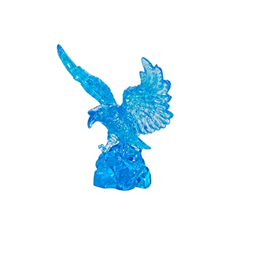Aigle en verre fait main : figurine 3D d'exception pour décoration de table raffinée