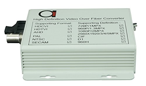 Fiber Converter - Extender Set For Hd 1080P & 2560X1920 (Ahd | Tvi | Cvi | Cvbs - 4-In-1) Video Cctv Over Fiber - Single & Multimode - 1 Km Mm (0.62 Mi) 20 Km Sm (11.42 Mi) Transmitter & Receiver 5Mpx #TOP3