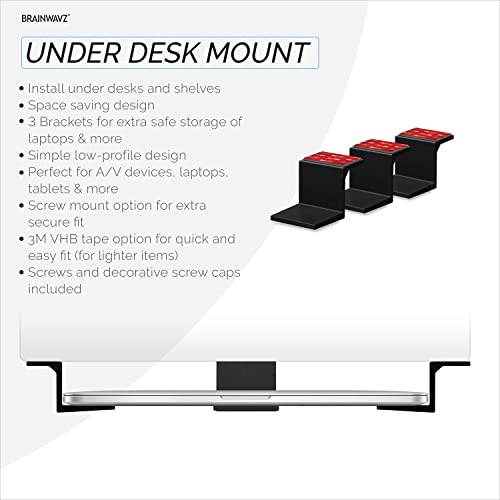 Support adhésif pour ordinateur portable robuste pour MacBook et Surface