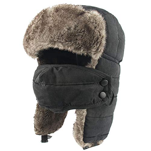 Casquette de neige oreillette contre le vent glacial bonnet trappeur mixte
