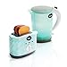 infunbebe Jeeves Jr. Kids Kettle and Toaster Toy Electronic Pretend Play Kitchen Appliance with Pop up Sounds My First Bread Slices Set for Toddlers