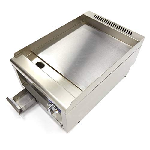 Maxima Gastro Grillplatte - Glatt - Einzeleinheit - 60 cm Tief - Gas