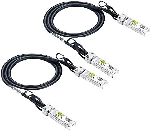 10Gtek 10Gb/s SFP+ DAC Cable 0.5m - 10GBASE-CU Passive Direct Attach Copper Twinax SFP+ Cable Compatible for Cisco SFP-H10GB-CU50CM, Ubiquiti, Netgear, D-Link, TP-Link, Zyxel, Mikrotik, Open Switch