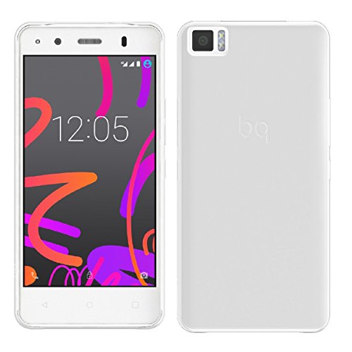 REY Funda Carcasa Gel Transparente para BQ A4.5 y M4.5 Ultra Fina 0 TPU de Alta Resistencia y Flexibilidad