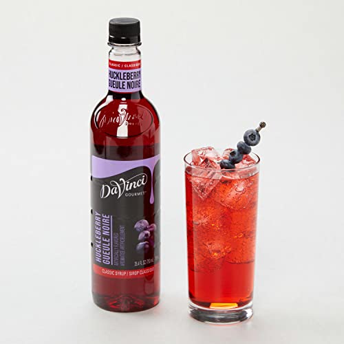 Image of DaVinci Gourmet Classic Huckleberry Syrup, 25.4 Fluid Ounces (Pack of 1)