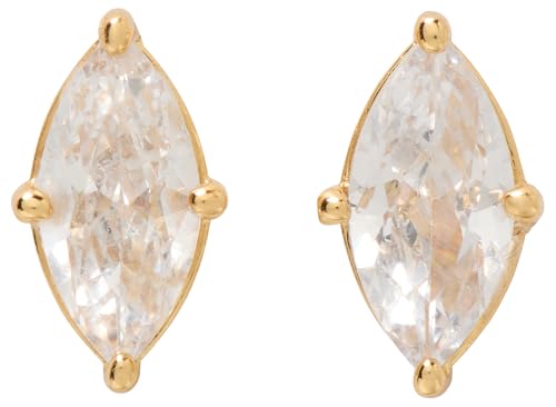 kate spade new york Signature Solitaire Studs, Clear/Gold, One Size