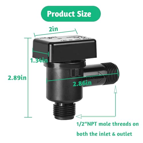 Image of YUKIIATIF RV Vacuum Breaker Check Valve,571-VAC-CHK-A, RV Camper Trailer Black Tank Check Valve,Replace Leaking Vacuum Breaker on Black Tank System Improve freshwater to prevent backflow
