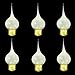 Six Edison Based E-26 Bulb Silicone Dipped 15 Watt Fantasy Primitive Candle Lamp