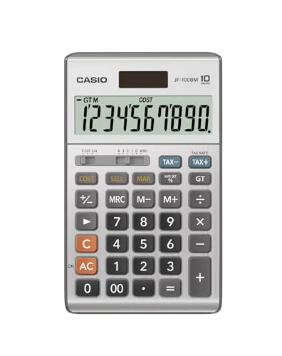 Casio Inc. JF-100BM Standard Function Calculator,Multicolor,...