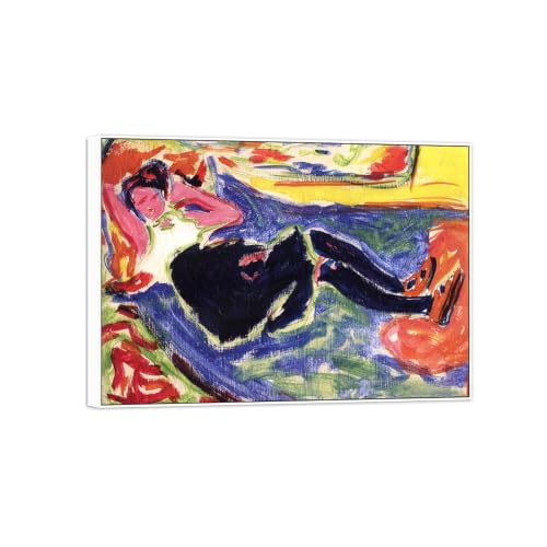 Tableau Impressions sur Toile Woman Résolution Murs Vides Cadre Blanc