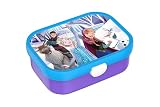 Mepal - Brotdose Kinder Campus - Bento Box Kinder - Brotdose mit Fächern & Gabel - Meal Prep Box mit Clip-Verschluss - BPA-frei & Spülmaschinenfest - 750 ml - Frozen friends