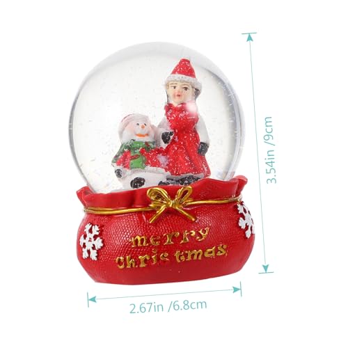 Bola de cristal navideña LABRIMP de resina para decorar escritorios aburridos 3