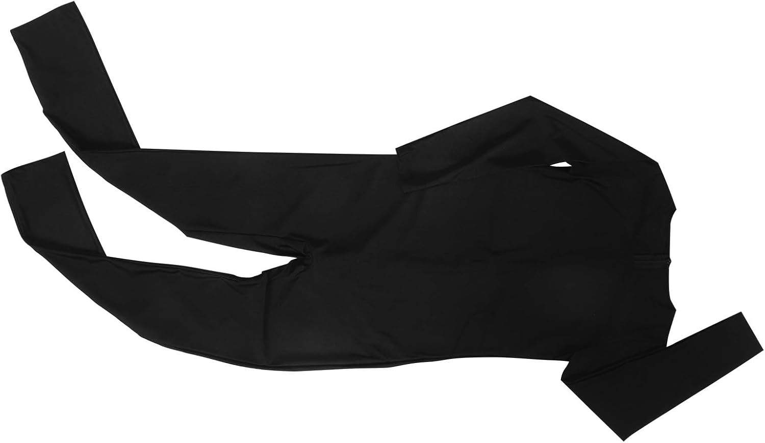 TOYANDONA Black Long Sleeve Ballet Leotard for Gymnastics and Ballet Practice, Comfortable Pu Material with Low round Neckline and Figurehugging Design, Fit in Fall and Winter