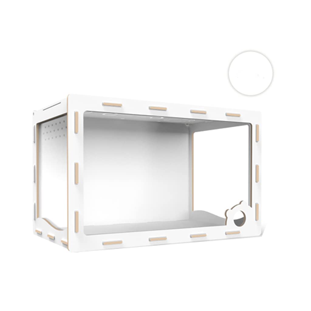 Jaula para hámster segura y respetuosa con el medio ambiente, estructura de empalme de madera acrílica, jaula para conejillo de Indias, jaula para animales pequeños jaula para hamster sirio ruso jerbo