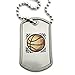 Basketball Mini Dog Tag Necklace - I Can Do All Things Through Christ
