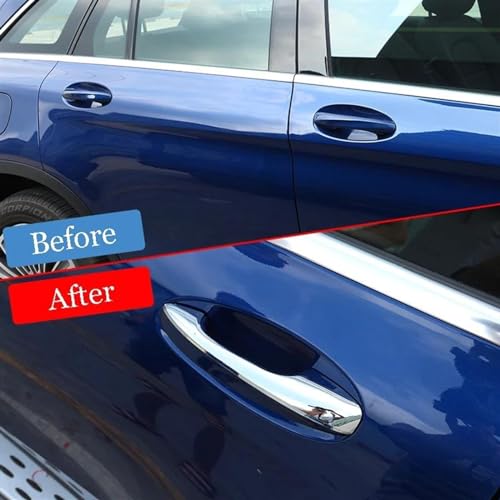 Cubierta de manija para coche y embellecedor de puerta compatible con Scirocco 3 MK3 2008 a 2017 5