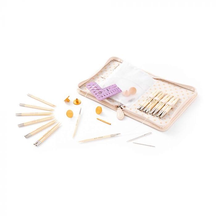 TULIPInterchangeable Bamboo Needle Set, Beige, One Size