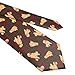 GONGTAOMO Green And Red Buffalo Plaid Goldendoodle Golden Retriever Dog Mens Novelty Necktie Ties Funny Neckties Fashion Neck Ties Wedding Business Party Gifts