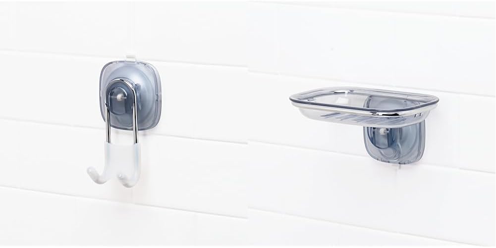 OXO Plastic Good Grips Suction Shower Hook and Soap Dish