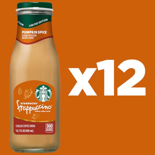 Image of Starbucks Frappuccino, Pumpkin Spice, 13.7 fl oz Bottles (12 Pack)