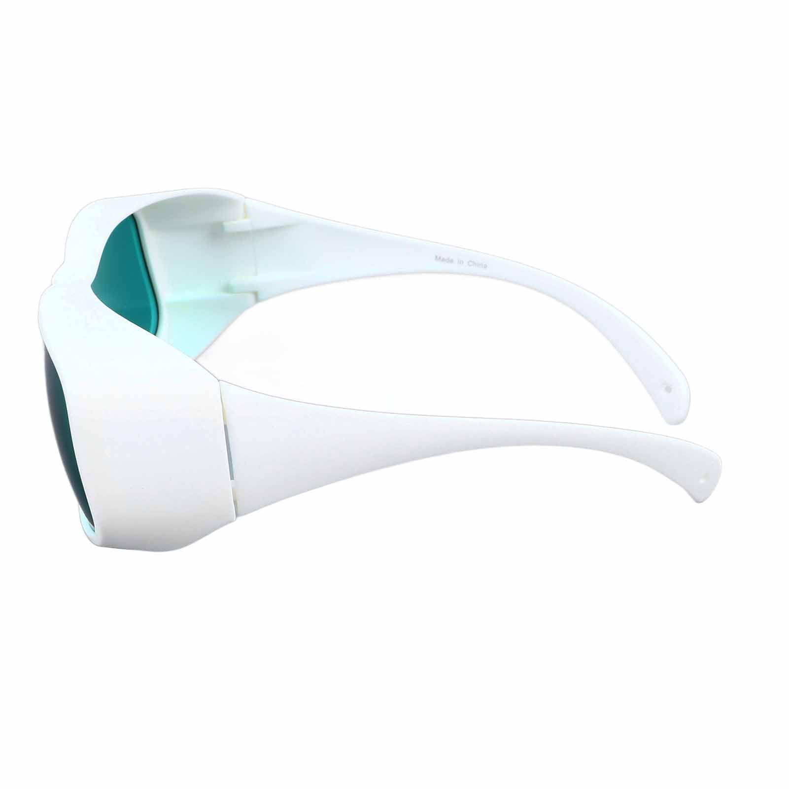 Generic Oświetlenie Okulary Ochronne Zapewniające ochronę Oczu Przed Szkodliwym Promieniowaniem o Długości Fali od 650 do 808 Nm do Zabiegów Kosmetycznych Elegancka Biała Oprawka 1 Zestaw