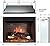 PuraFlame 33 Inches Western Electric Fireplace Insert with Remote Control, 750/1500W, Black