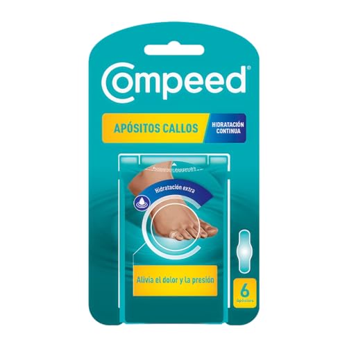 Compeed Callos Medianos, Apósitos Hidrocoloides Pies, Pack 6 uds