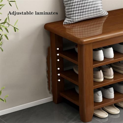 Banc à chaussures pour optimiser le rangement réglable des entrées encombrées - 6