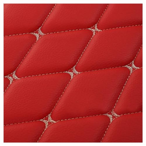 Tissu similicuir d'ameublement rouge 1,6x4m matelassé pour couture de sac