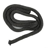 Ofentür Dichtung 18mm 2m Glasfaserseil Schwarz hitzebeständig für Kamin Holzofen Tür Abdichtung Ofenband(20mm)