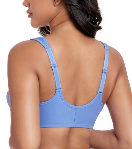Image of DotVol Women's Plus Size Front Closure U-Back Underwire Wide Strap Everyday Bra