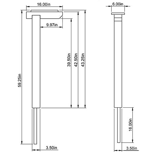 Gibraltar Mailboxes Cedar Drive-In Aromatic Cedar Wood, Mailbox Post, Dpk00000 #TOP11