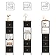 HOOBRO Badezimmerschrank, freistehendes Aufbewahrungsregal für Badezimmer, schmaler Aufbewahrungsschrank, multifunktionaler Hochschrank, 3 Stoffschubladen, Vintagebraun und Schwarz EBF140CW01