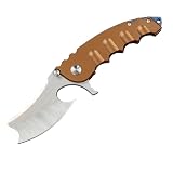 allvin Flipper Folding Knife D2 Satin Blade CNC Finish Stainless Steel Handle, Frame Lock, Outdoor C