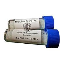 2 X Microbial Rennet & Cheese Salt Mix 6g | Rennin Cheese salt & Coagulant Tub