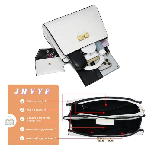 Image of JHVYF Women classics Top Handle Handbag Crossbody for Women Casual Purse Satchel Tote shoulder bags