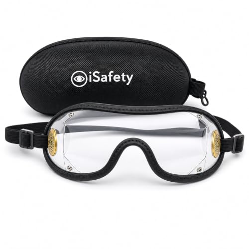 iSafety Jockey Goggles for Horse Racing (Clear)