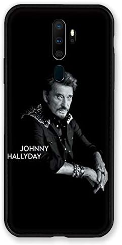 Cokitec Case for Oppo A9 (2020) Johnny Hallyday Black