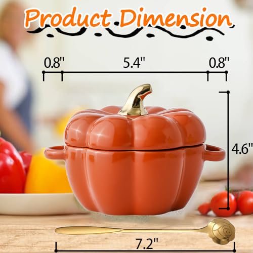 Wiztoynia NGW3 Fall Pumpkin Ceramic Bowl thumb #5